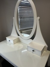 Hemnes white dressing table with mirror 