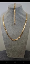 Bracelet 20cm - 8mm Figaro Chain in 18 Carat Gold Plated