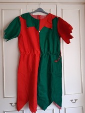 Super One Size fits all.  Elves Christmas outfit  with hat , will fit upto 44"