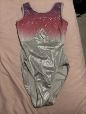 Quatro Women's Leotard 32 AXS Silver, Pink And Purple