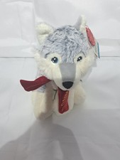 NEW STORM SIBERIAN HUSKY 8” Soft Toy PUPPY DOG Plush Keel Toys 