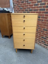 Avalon Mid Century Tallboy Chest Of Drawers Teak Retro a WE DELIVER