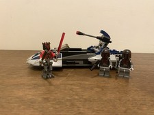 Lego 75022 Mandalorian Speeder 100% Complete With 3 Minifigures. Retired