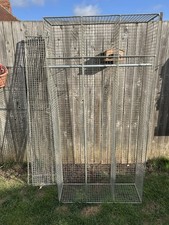Large Metal Triple Locker Cage Storage