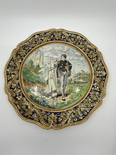 French Faience Plate J Tortat