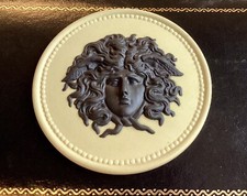 Very Rare Wedgwood Yellow Jasper Ware  Medusa Head Medallion Roundel Exquisite