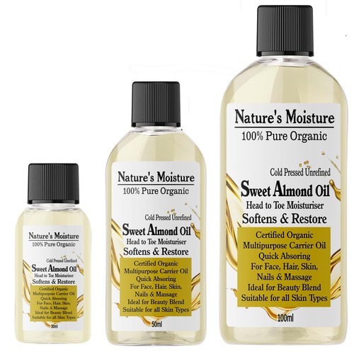 New sweet almond oil - oil, organic