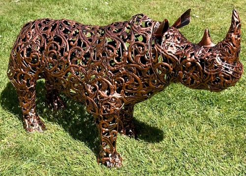 Large rhino sculpture - large,