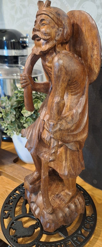 Vintage hand carved wooden - vintage,
