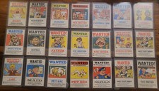 TOPPS UK WANTED STICKERS 1977