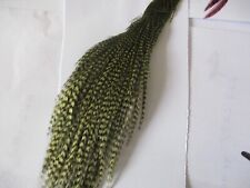 metz premium cock cape quarter olive grizzle hackle feathers fly tying materials