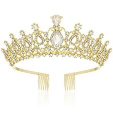 Vintage crystal crown - vintage, wedding