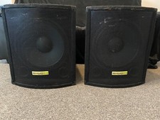 2x Ekho SUB20 15 Inch 250W 8R Sub Woofer Bass Bins