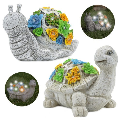 Snail tortoise solar ornaments - tortoise,