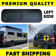 UNIVERSAL CAMPER VAN SLIDING OPENING WINDOW GLASS DARK TINT 800x270mm LEFT SIDE