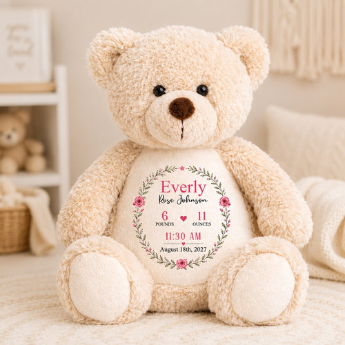 Personalised teddy bear baby - personalised,