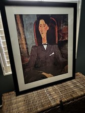 Modigliani Framed Portrait Of Jean Cocteau Poster Art Print 113cm 95cm