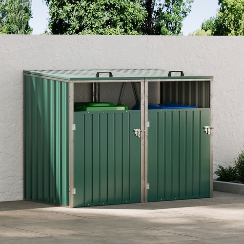 Steel double bin - wheelie,