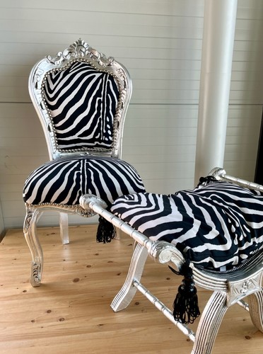Chair french louis style - style, zebra
