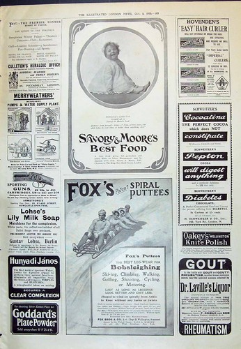 Antique old print 1910 savory - old,