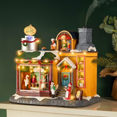 Christmas village scene - christmas,