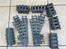 LEGO City Train Track Bundle 76 Pieces (from 7895 7499) - VGC