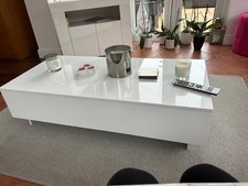 white gloss coffee table
