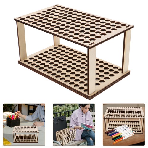 Brush stand wooden - brush,