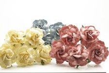 5x  Mulberry paper Roses