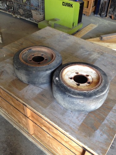 Forklift tires and - wheels, good