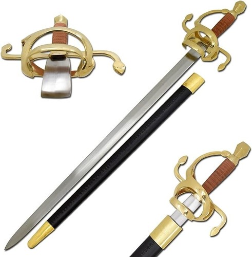 Golden swept hilt rapier - hilt,