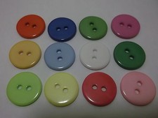 10 to 200 Plain Round Resin 15mm Sewing Buttons for Scrapbooking Card Crafts