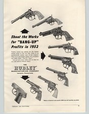 1952 PAPER AD Hubley Toy Cap