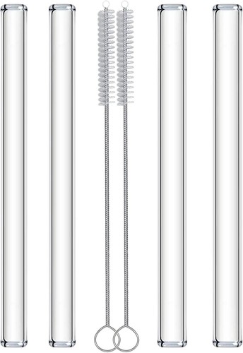 Reusable glass boba straws - reusable,