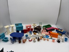Dolls House Assorted Furniture Vintage Small and Miniature Dolls Huge Job Lot