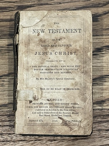 Antique 1846 new testament - 1846,
