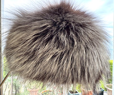 Vintage Real Silver Fox Fur Hat Russian style London Paris Edna Wallace
