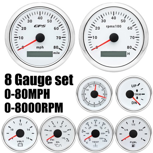 85mm gps speedometer - speedometer, 0-80mph