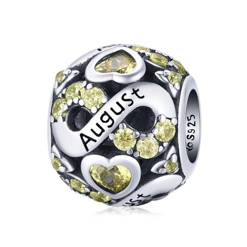 August birthstone infinity
