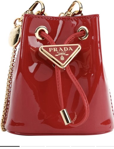 Prada small red patent - small, leather