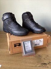 Richa Slick Motorcycle Motorbike Waterproof Boots Short Ankle Boots Black UK 8