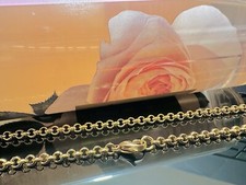 45cm Unisex’s 9ct 9k Yellow Gold Plated Men Women Belcher chain Rolo necklace Uk