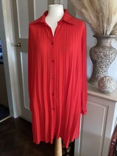 Full Sunray Pleat blouse Plus Relaxed Fit 24”U/arm Elegant Artisan Occasion