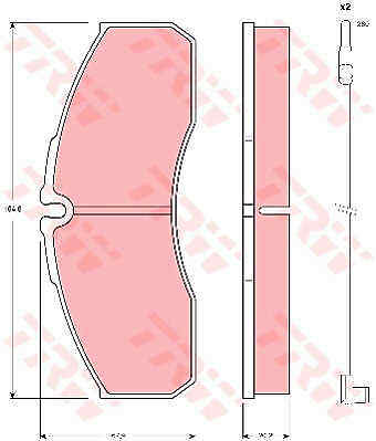 Brake pad set disc - pad, set,