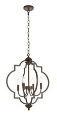Chandelier Weathered Oak