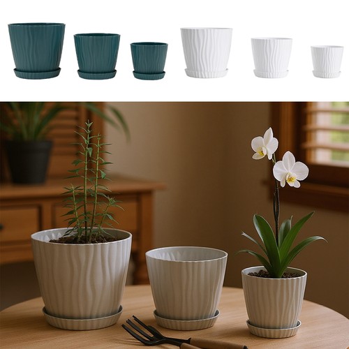 16pcs round plastic plant - 3-16pcs,
