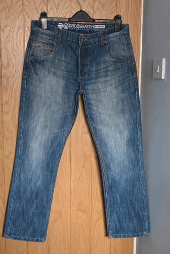 Men crosshatch jeans size - men's,