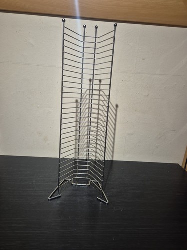 Vintage metal tower rack - vintage, cd