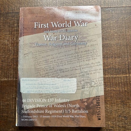 Ww1 diary 1915 division - ww1,