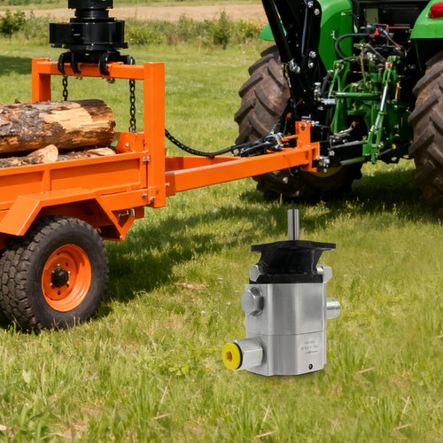 Hydraulic log splitter - log, pump